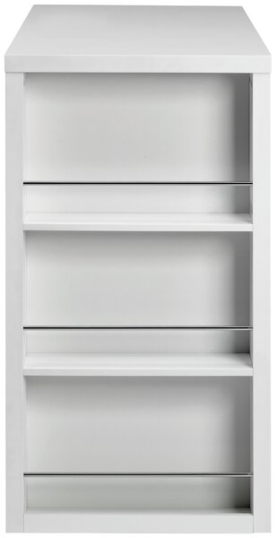 BAROVÝ STŮL, vysoce lesklá bílá, 120/107/60 cm - Barové stoly, Online Only