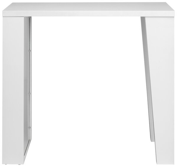 BAROVÝ STŮL, vysoce lesklá bílá, 120/107/60 cm - Barové stoly, Online Only