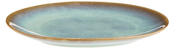 Obědový talíř Green Reactive Glaze
