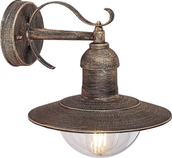 BRILAGI - Venkovní nástěnné svítidlo MOLDE 1xE27/60W/230V IP44 bronzová/patina