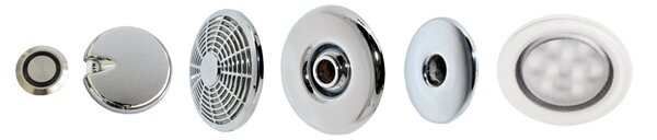 ARTTEC TITAN SURF + CHROMO 180 x 100 hydromasážní akrylátová vana