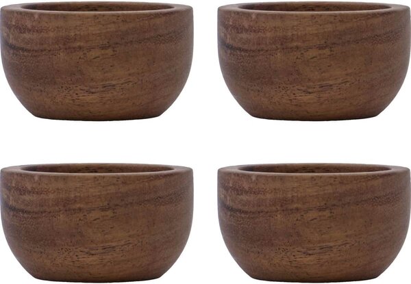 Dřevěný stojánek na vejce Acacia – set 4 ks