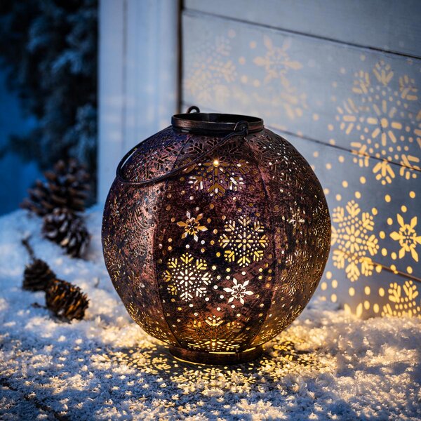 Weltbild Dekorativní LED lucerna Sněhová vločka