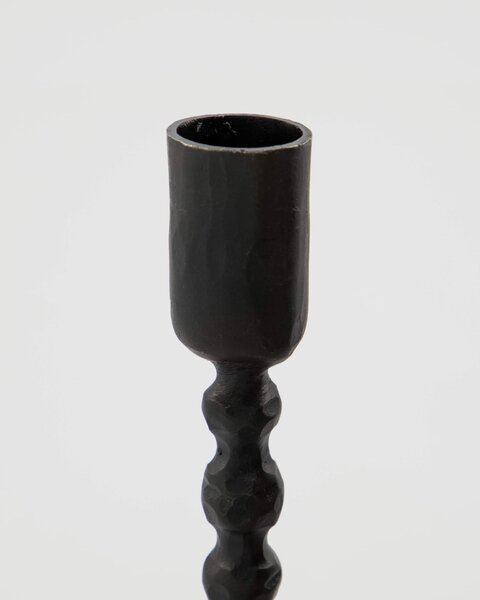 Železný svícen Mala Black 18,5 cm