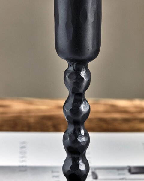 Železný svícen Mala Black 18,5 cm