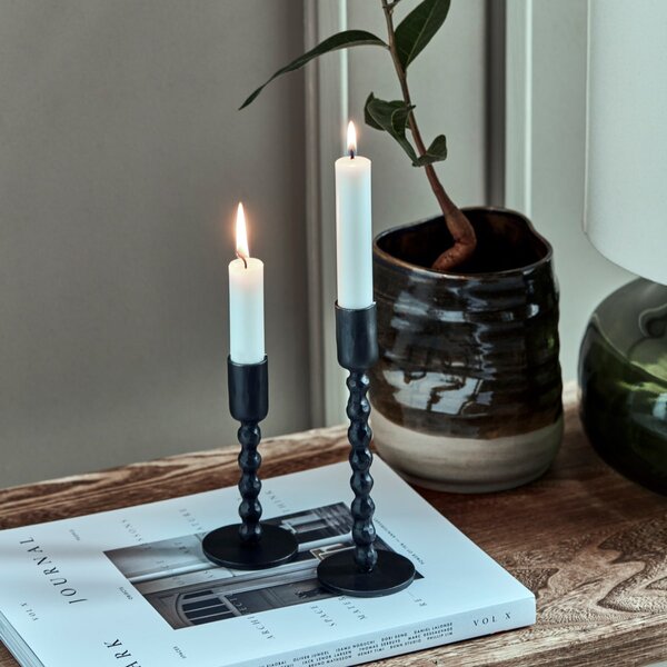 Železný svícen Mala Black 13,5 cm