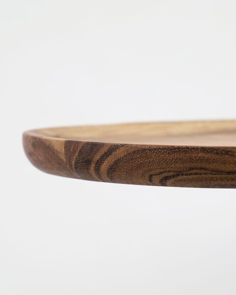 Dřevěný podnos Acacia Oval – set 2 ks