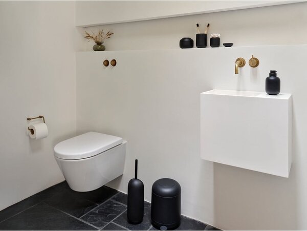 Černá betonová WC štětka Sensu – Zone
