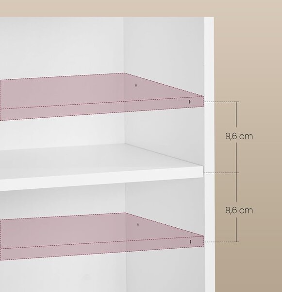 SONGMICS Noční stolek Vasagle Vimi 40 cm bílý