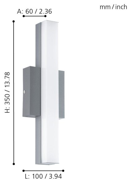 Eglo 94845 - LED venkovní svítidlo ACATE LED/8W/230V IP44