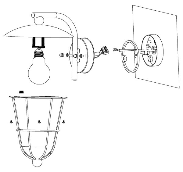 Eglo 94841 - LED Venkovní svítidlo PULFERO 1xE27/8,5W/230V IP44