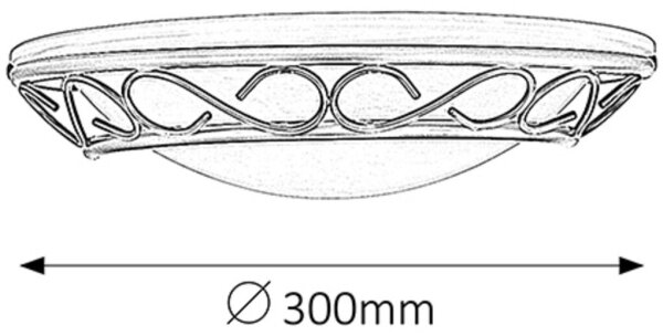 Rabalux 3721 - Nástěnné svítidlo ATHEN 1xE14/60W/230V
