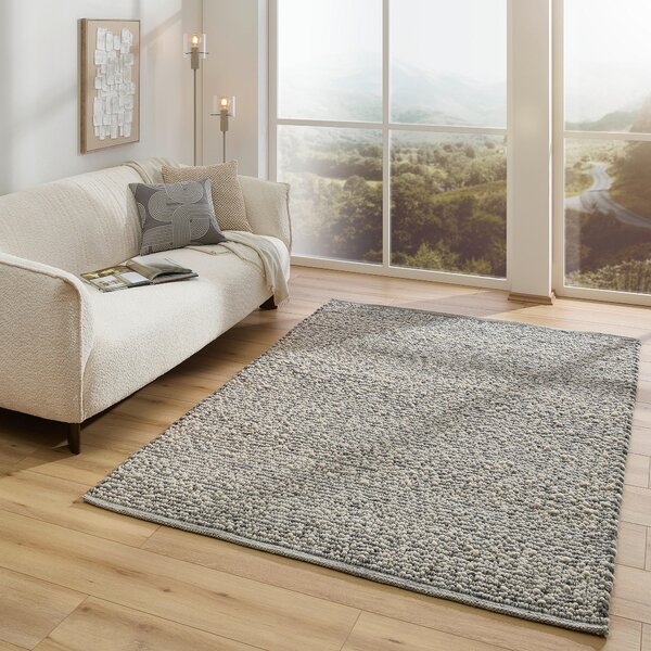 RUČNĚ TKANÝ KOBEREC, 130/190 cm šedá Linea Natura - Online Only koberce & rohožky, Online Only