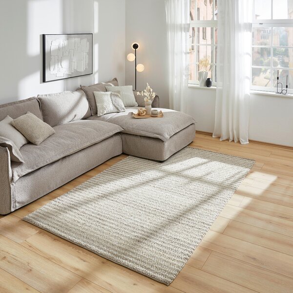 RUČNĚ TKANÝ KOBEREC, 130/190 cm béžová Linea Natura - Online Only koberce & rohožky, Online Only