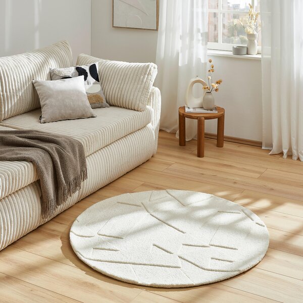 VLNĚNÝ KOBEREC, 120 cm bílá Linea Natura - Online Only koberce & rohožky, Online Only