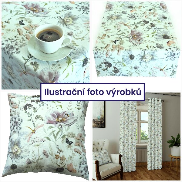 Dekorační látka SOFT 25003-101 bez obšití 150