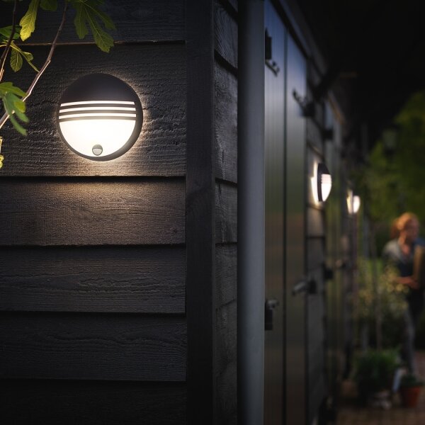 Philips 17297/30/16 -LED Venkovní svítidlo se senzorem YARROW LED/6W/230V IP44