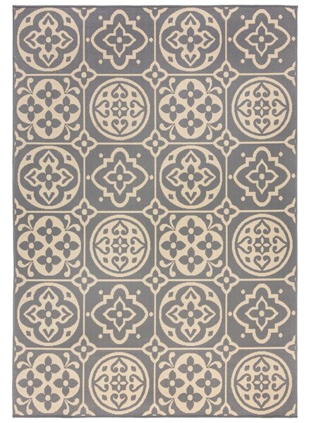 Flair Rugs koberce AKCE: 160x230 cm Kusový koberec Florence Alfresco Tile Grey – na ven i na doma - 160x230 cm