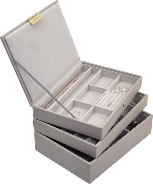 Stackers 73774 Krabička na šperky trojitá classic taupe