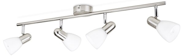 Philips Massive 50234/17/E7 - Bodové svítidlo BURLAP 4xE14/40W matný chrom