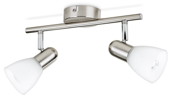 Philips Massive 50232/17/E7 - Bodové svítidlo BURLAP 2xE14/40W matný chrom