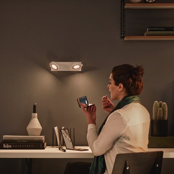 Philips 53172/31/P0 - Stmívatelné bodové svítidlo MYLIVING CLOCKWORK 2xLED/4,5W