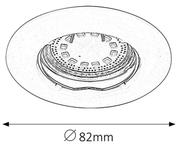 Rabalux 1047 - SADA 3xLED Podhledové svítidlo LITE 3xGU10-LED/3W/230V