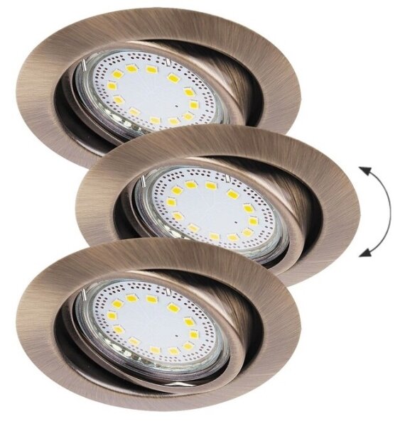 Rabalux 1051 - SADA 3xLED Podhledové svítidlo LITE 3xGU10-LED/3W/230V