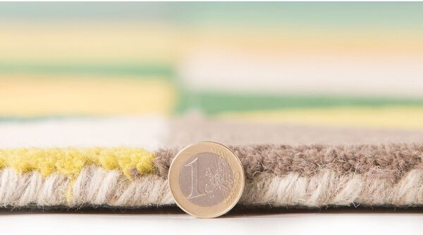 Flair Rugs, Ručně všívaný kusový koberec Illusion Prism Green/Multi kruh, 160x160 (průměr) kruh, vícebarevná, ložnice