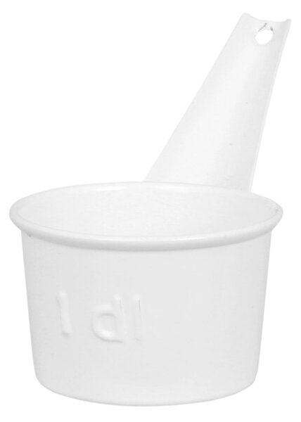 Kovová odměrka White 100 ml