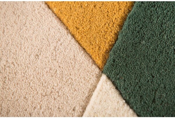 Flair Rugs, Ručně všívaný kusový koberec Illusion Prism Green/Multi kruh, 160x160 (průměr) kruh, vícebarevná, ložnice