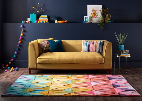 Flair Rugs, Ručně všívaný kusový koberec Illusion Reverie Multi, 120x170, vícebarevná, chodba / předsíň