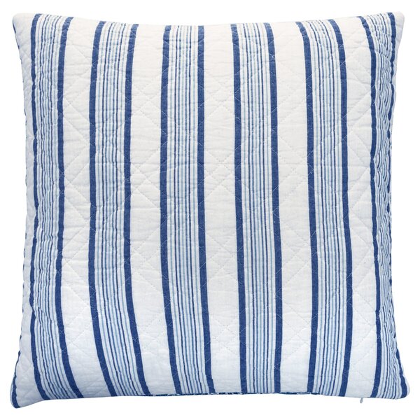 Prošívaný povlak na polštář Linea Blue 50 × 50 cm
