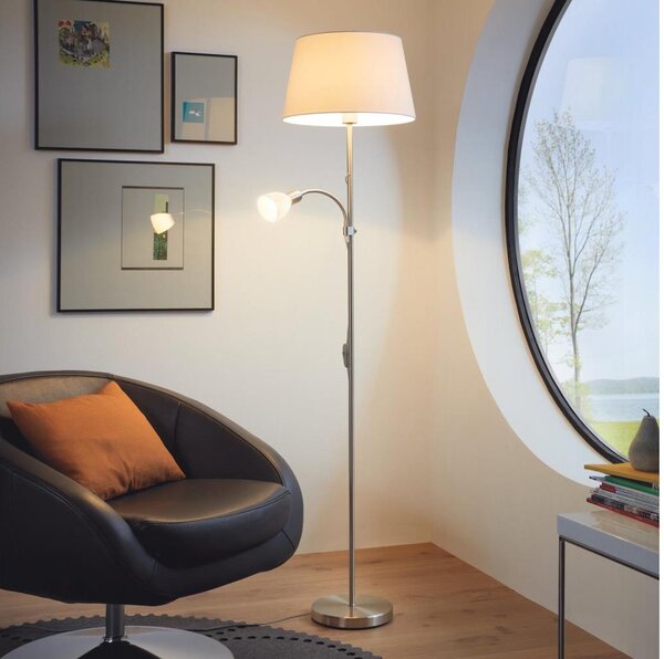 Eglo 95686 - Stojací lampa CONESA 1xE27/60W + 1xE14/40W