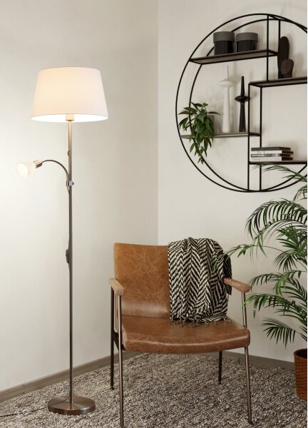 Eglo 95686 - Stojací lampa CONESA 1xE27/60W + 1xE14/40W