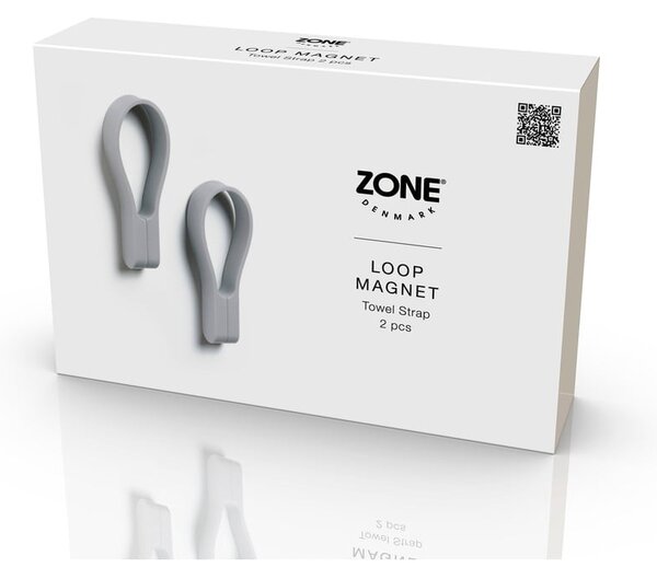 Světle šedé silikonové poutko 2 ks Loop – Zone
