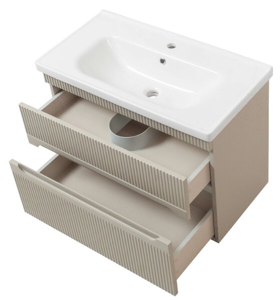 Lavedo Aria Air Mokko 65 koupelnová skříňka s umyvadlem