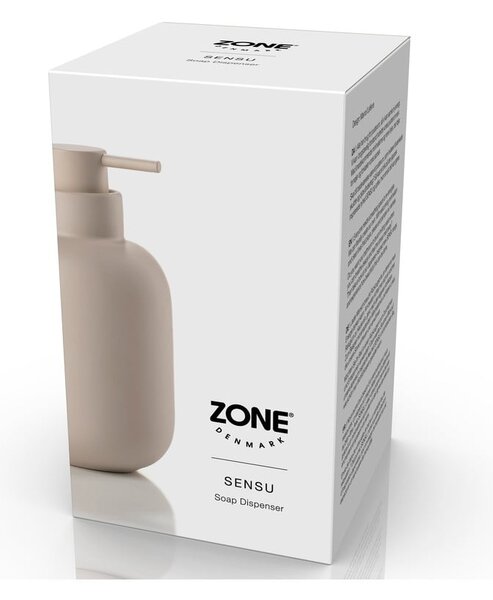 Béžový kameninový dávkovač mýdla 300 ml Sensu – Zone