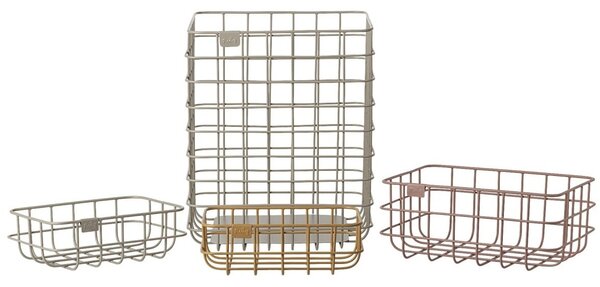 Drátěný košík – set 4 ks