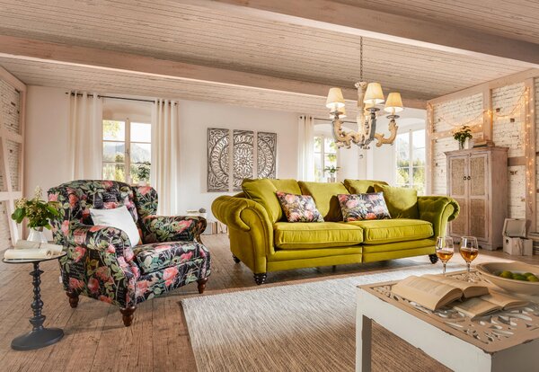 MEGA POHOVKA, textil, zelená Ambia Home - Velké pohovky