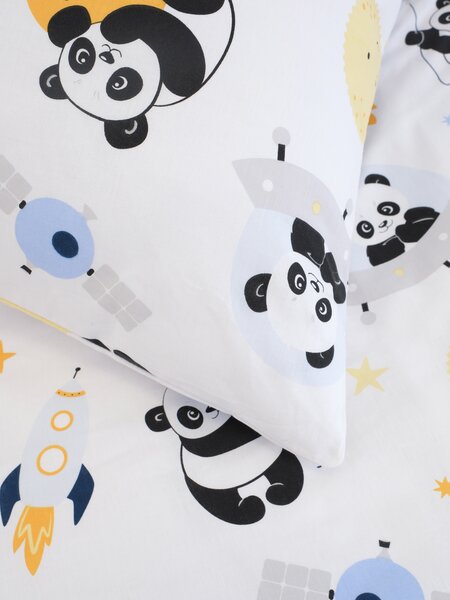 MK Lůžkoviny Bavlněný povlak na polštářek Renforcé 40 x 40 cm - Vesmírná panda