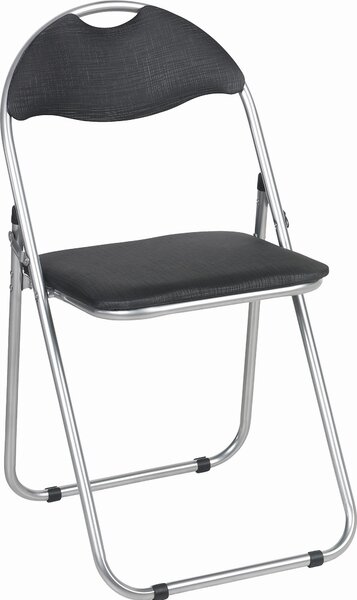 SKLÁDACÍ ŽIDLE, černá, barvy hliníku Carryhome - Jídelní židle