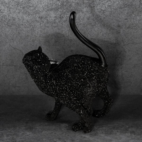 DEKORAČNÍ FIGURKA ELDO 17X8X25 CM ČERNÁ