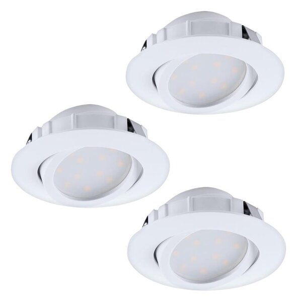 Eglo 95857- SADA 3x LED Stmívatelné podhledové svítidlo PINEDA LED/5,5W/230V