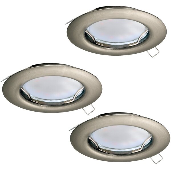Eglo 94237 - SADA 3x LED Podhledové svítidlo PENETO 3xGU10-LED/3W/230V