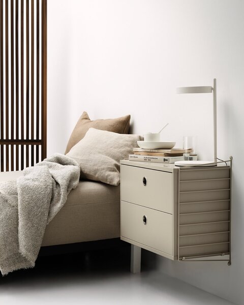 Nástěnný noční stolek Bedroom A White / White