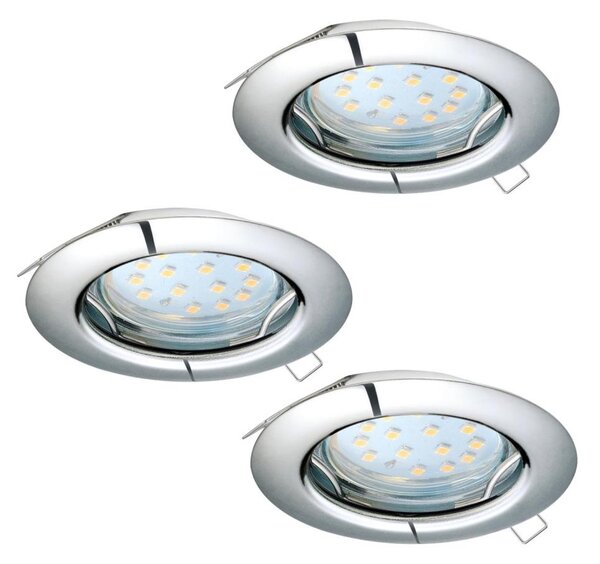 Eglo 94236 - SADA 3x LED Podhledové svítidlo PENETO 3xGU10-LED/3W/230V