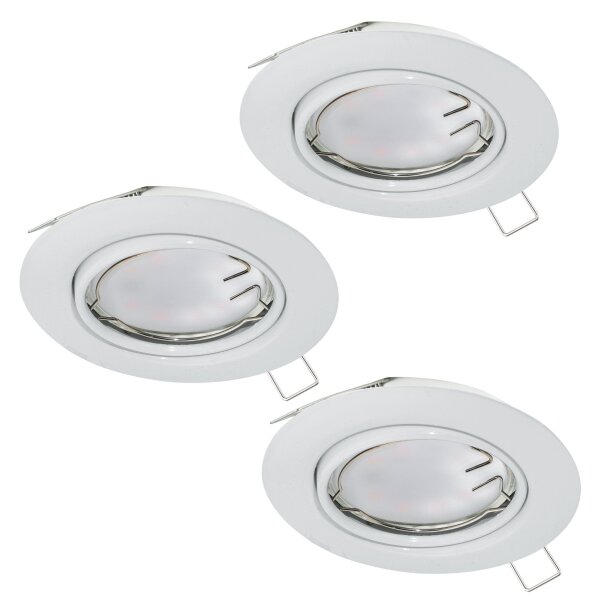 Eglo 94406 - SADA 3x LED Podhledové svítidlo PENETO 3xGU10-LED/5W/230V