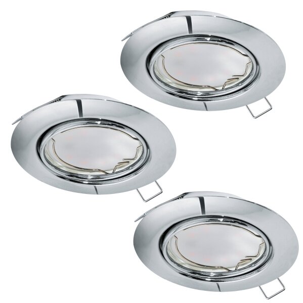 Eglo 94407 - SADA 3x LED Podhledové svítidlo PENETO 3xGU10-LED/5W/230V