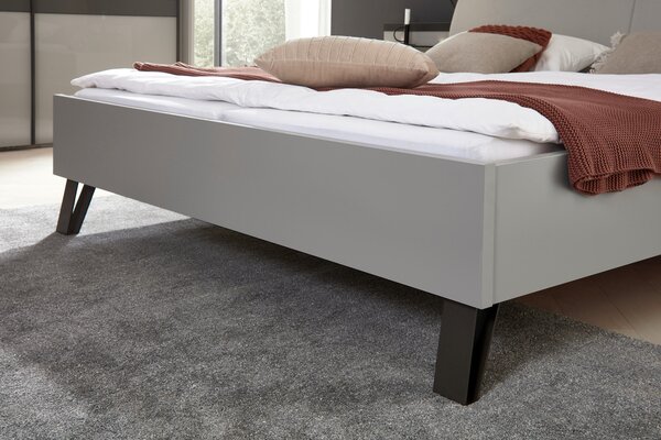 POSTEL S NOČNÍMI STOLKY, 180/200 cm, hnědá, šedá Dieter Knoll - Postele s nočními stolky
